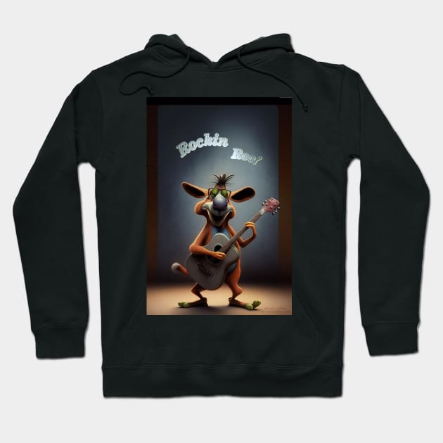 Rockin Roo Guitar Hoodie by Parody-is-King